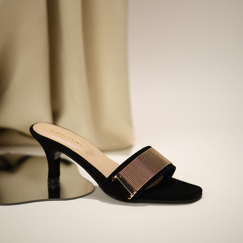 Alessia Embellished Kitten Heels
